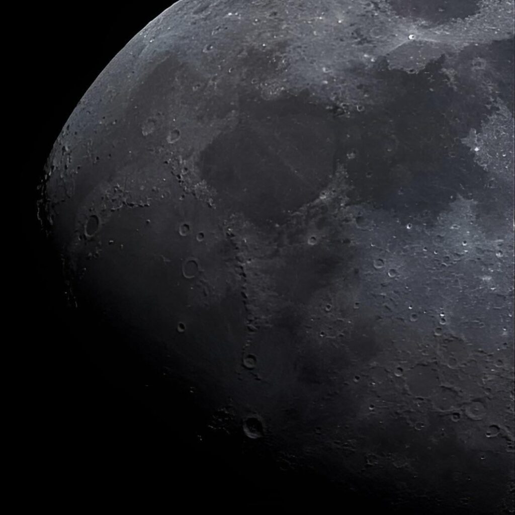 Tonight's Beautiful Close Up Of The Lunar Surface.