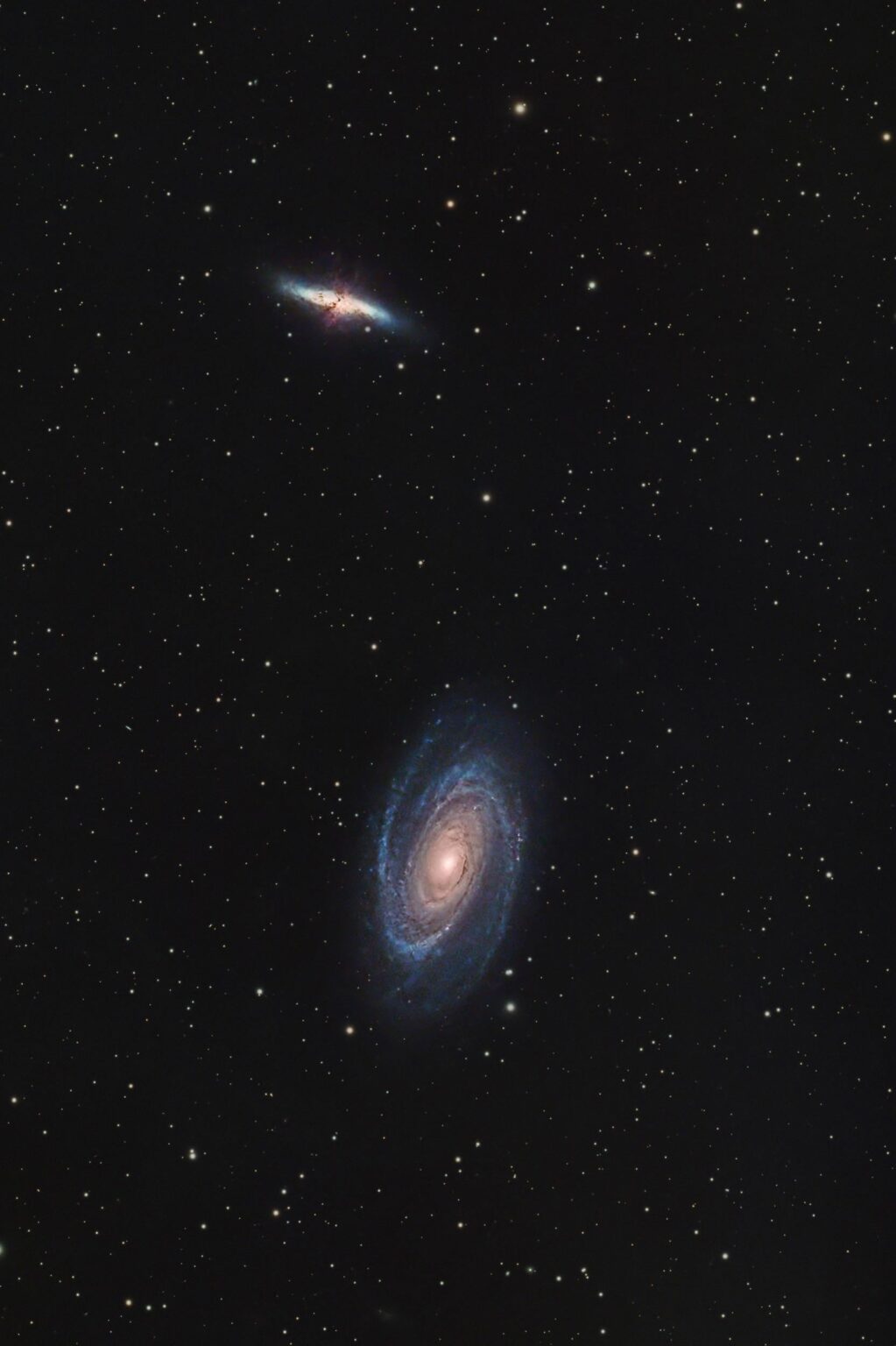 Bose’s & Cigar Galaxies- M81 & M82 Bose’s & Cigar Galaxies- M81 & M82