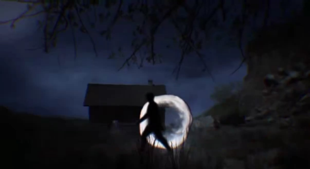 George Knapp describes a portal at Skinwalker Ranch (UFO hotspots), where two scientists reportedly witnessed a figure step out of it.