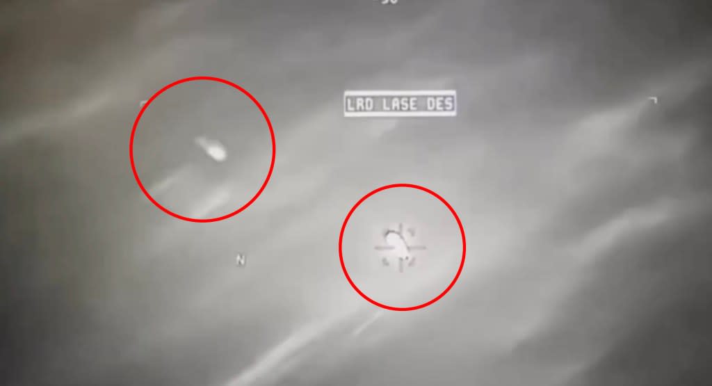 Radar footage from a US military drone showed the moment a Hellfire missile directly hit a UFO on Oct. 30, 2024.