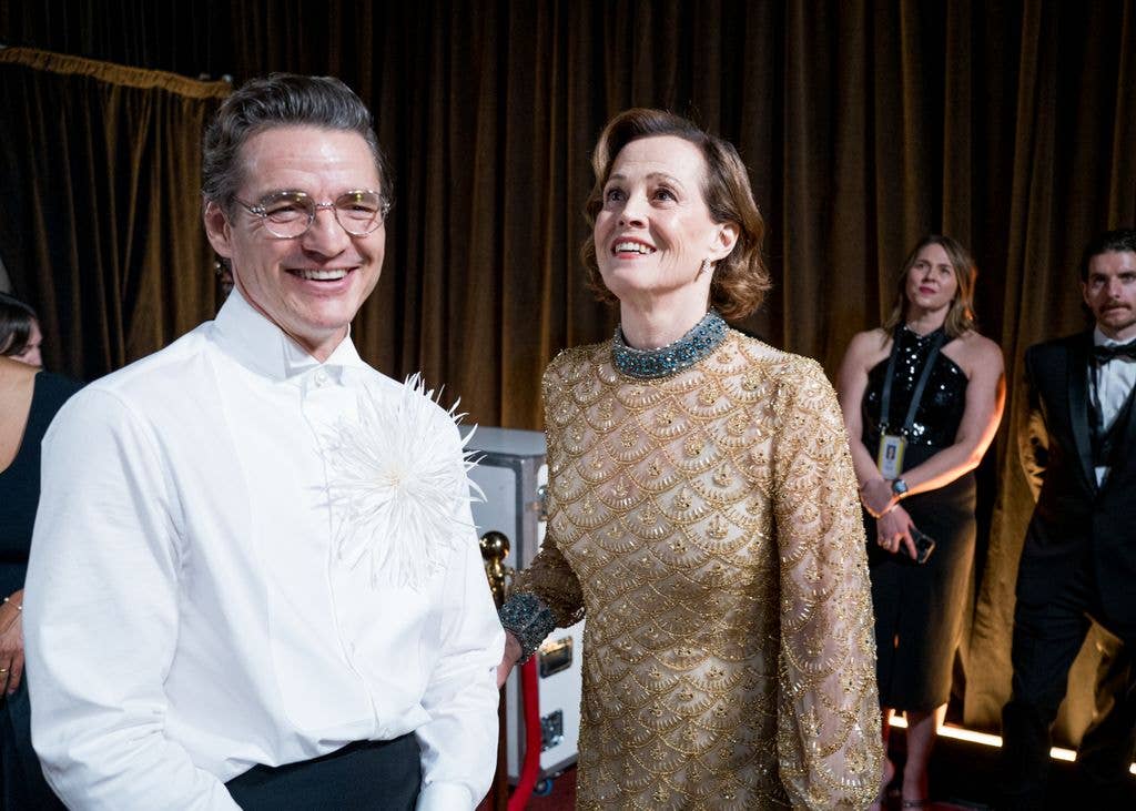 The co-stars shared a funny moment together