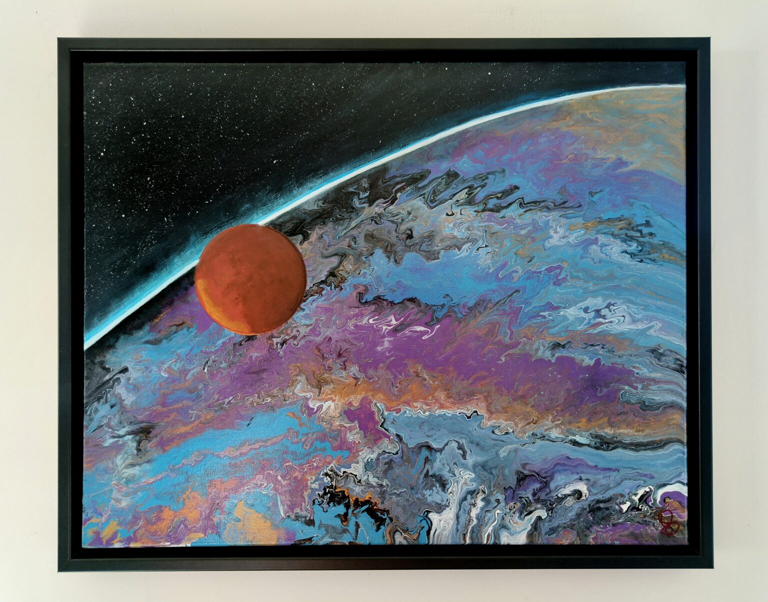 Framed my latest painting