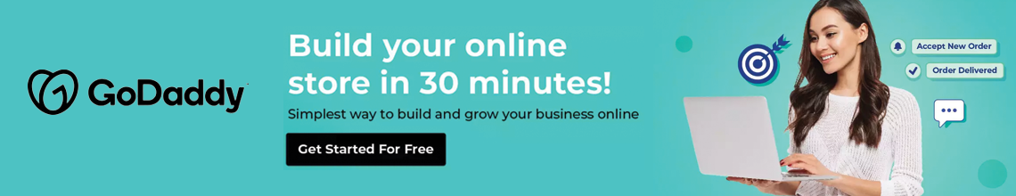 Banner Ad - 1140x220 - Go Daddy