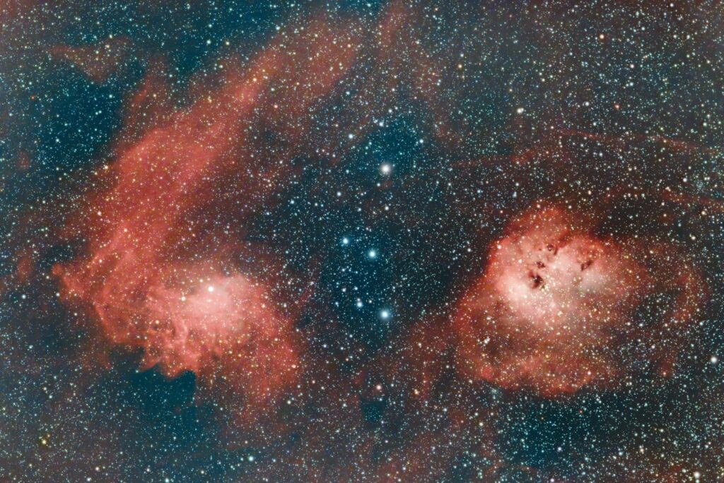 Flaming Star & Tadpole Nebulae Flaming Star & Tadpole Nebulae