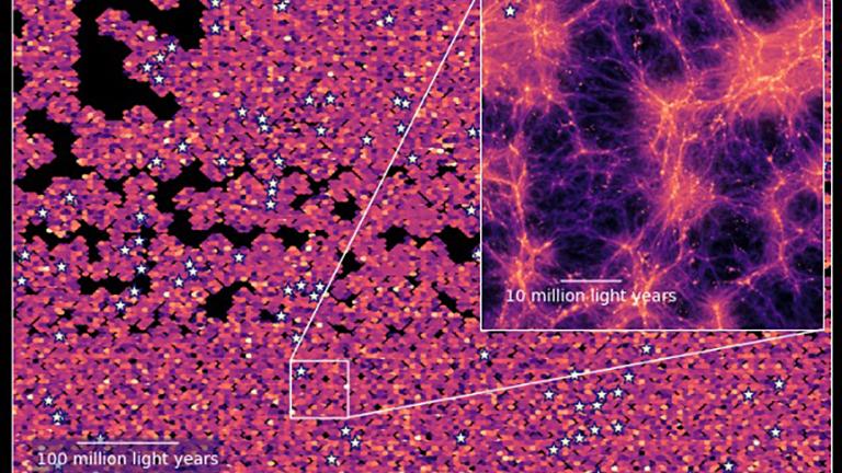 Astronomers reveal hidden structures in the young universe