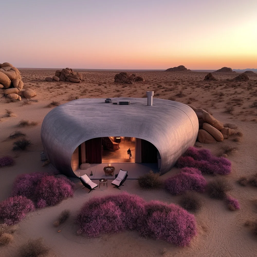 A hospitality concept proposed for an eco-resort in a remote natural setting in Qatar. Balsam Madi.