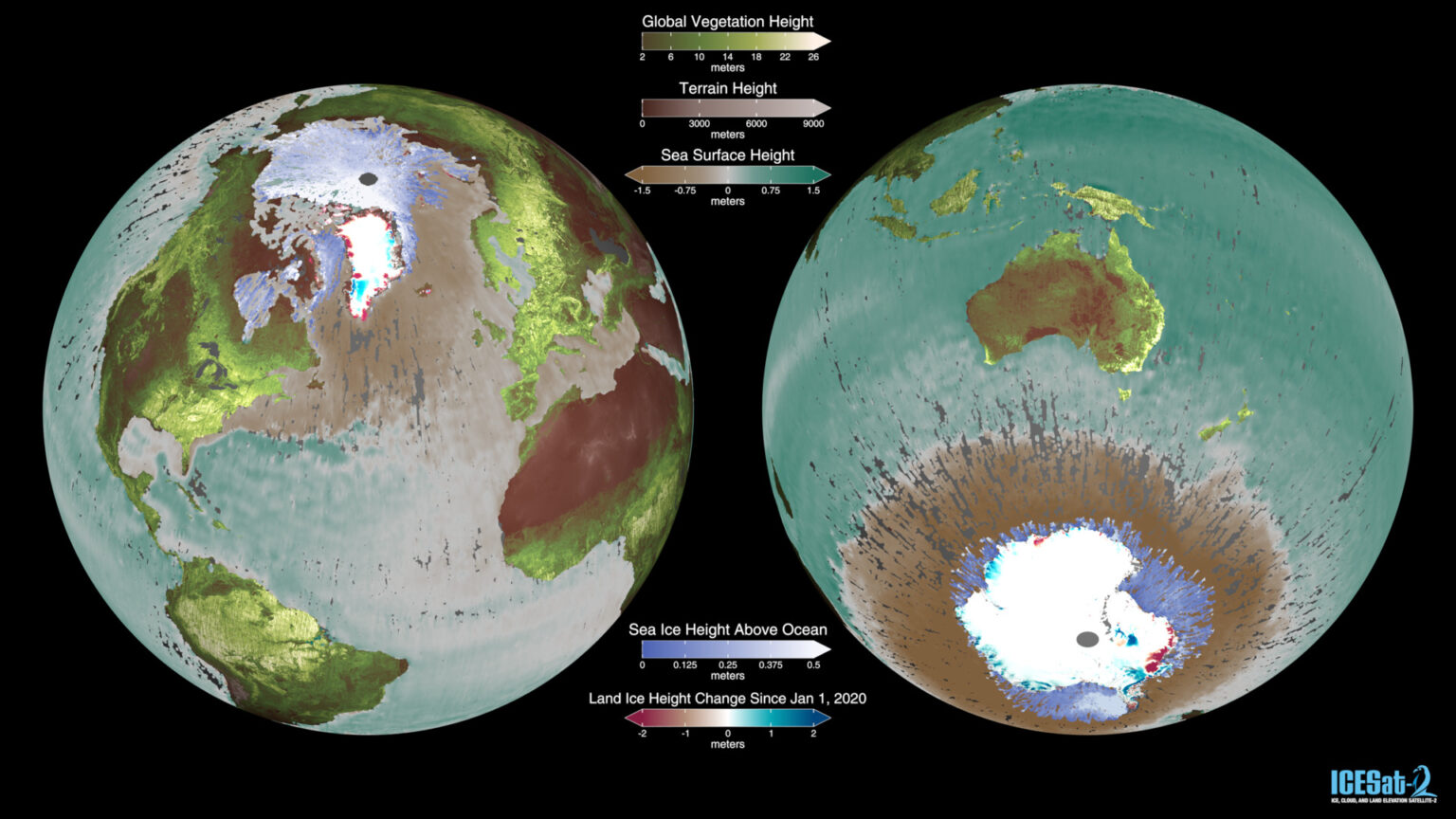 NASA SVS | Global Views of ICESat-2 Data