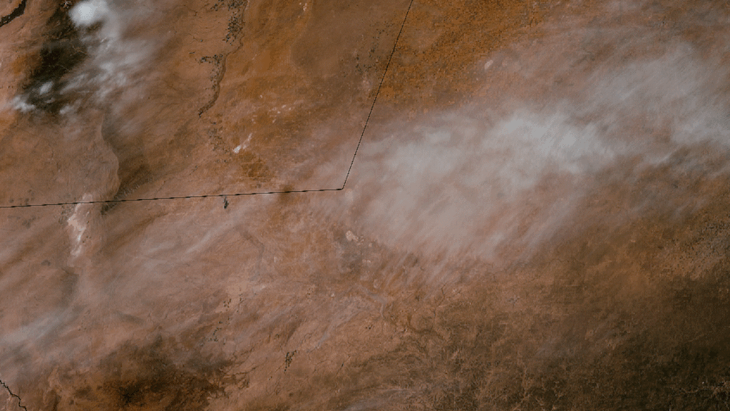 Stunning View of Dust Storm Sweeping Across Texas