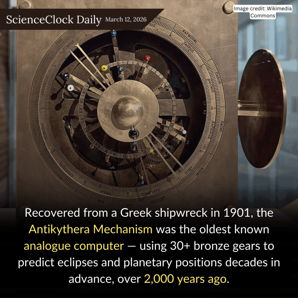 Antikythera mechanism: 2,000-year-old analogue computer