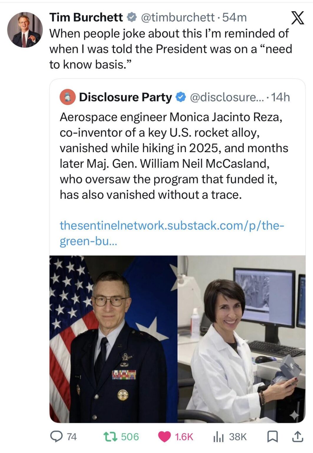 “Need to know basis”