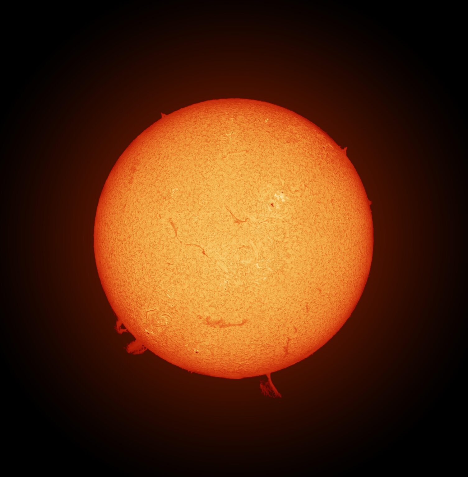 My first full solar disk panorama (20/06/2025)
