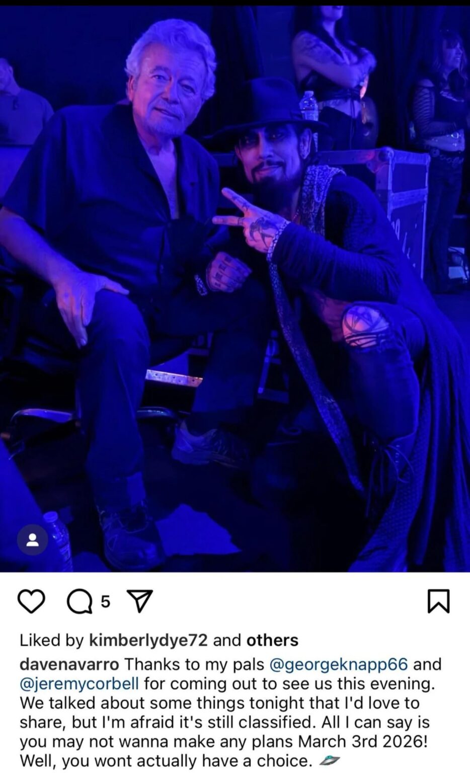 It's nearly March 3rd, last year Cave Navarro called this date: "You may not wanna make any plans March 3rd 2026!"