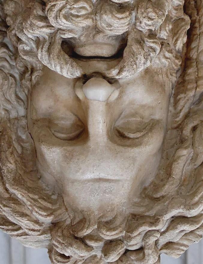 Rotated sculpture of Zeus reveals he was tall white alien