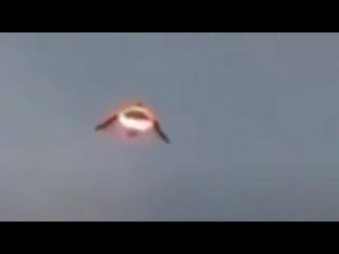 This exciting UFO has a strange design with a cylinder in the middle that never stops spinning.