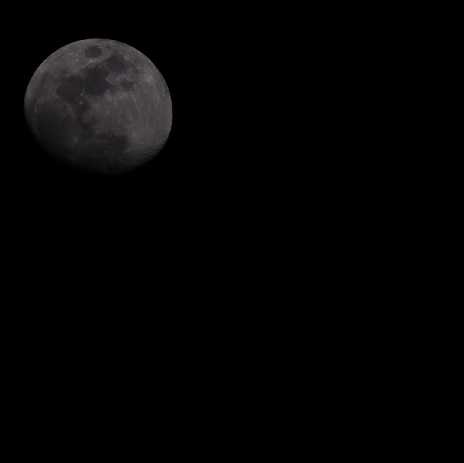 Waxing gibbous Moon — single exposure, no stacking