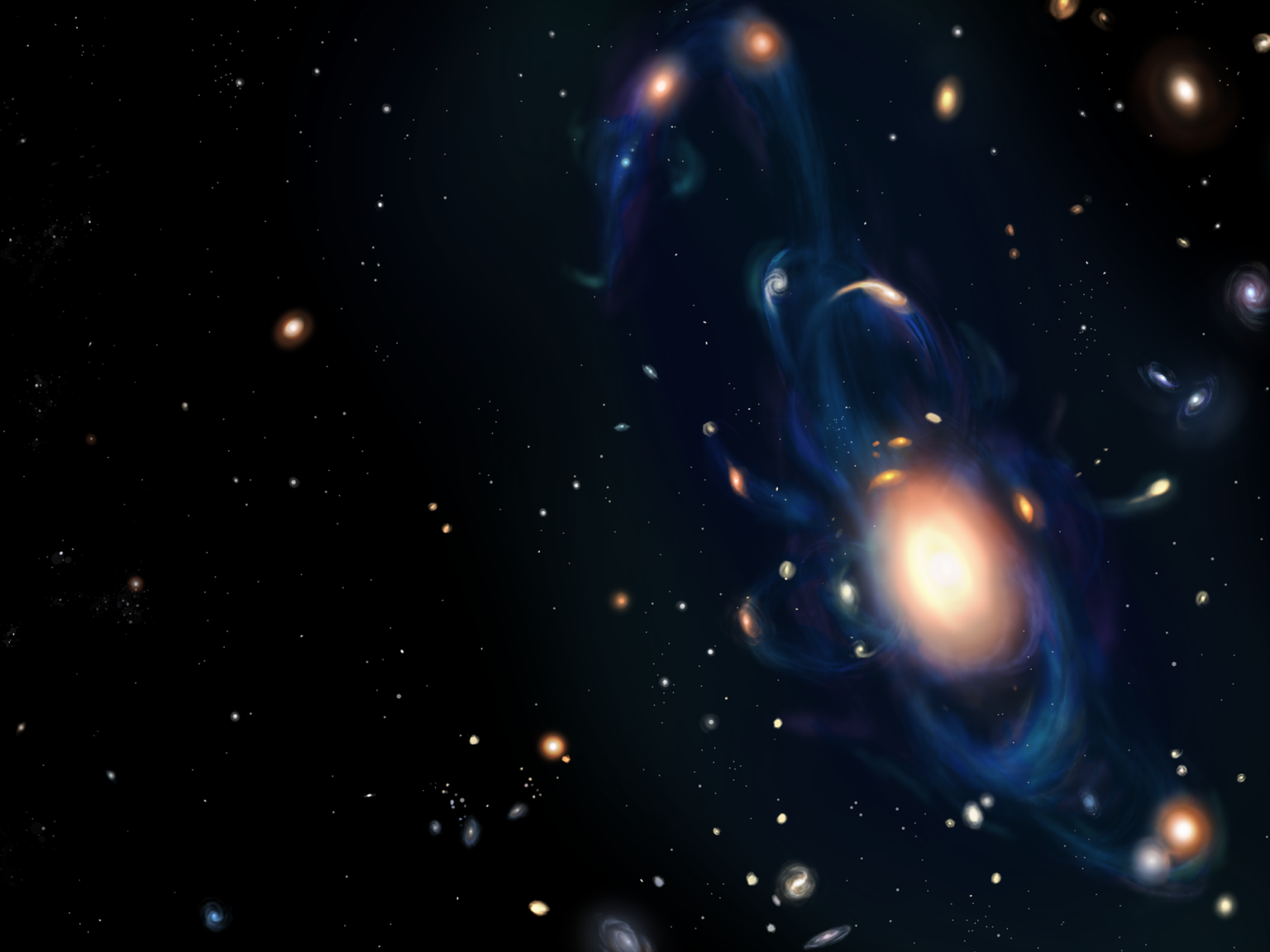 Cosmic Burst From Colliding Galaxies Reveals Elements