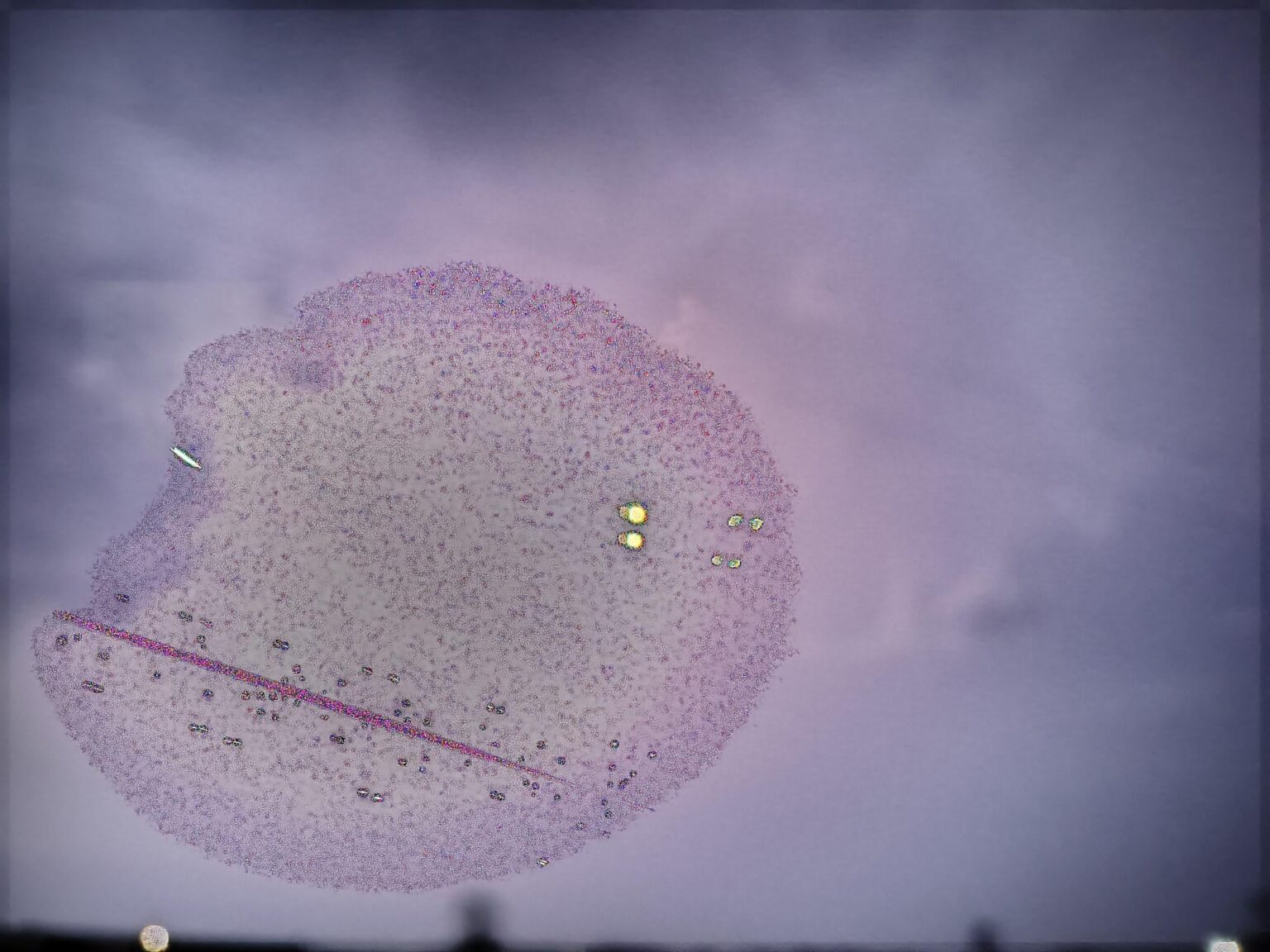 My wife took this picture of the thunderstorms in Oklahoma last week. This is what came out.