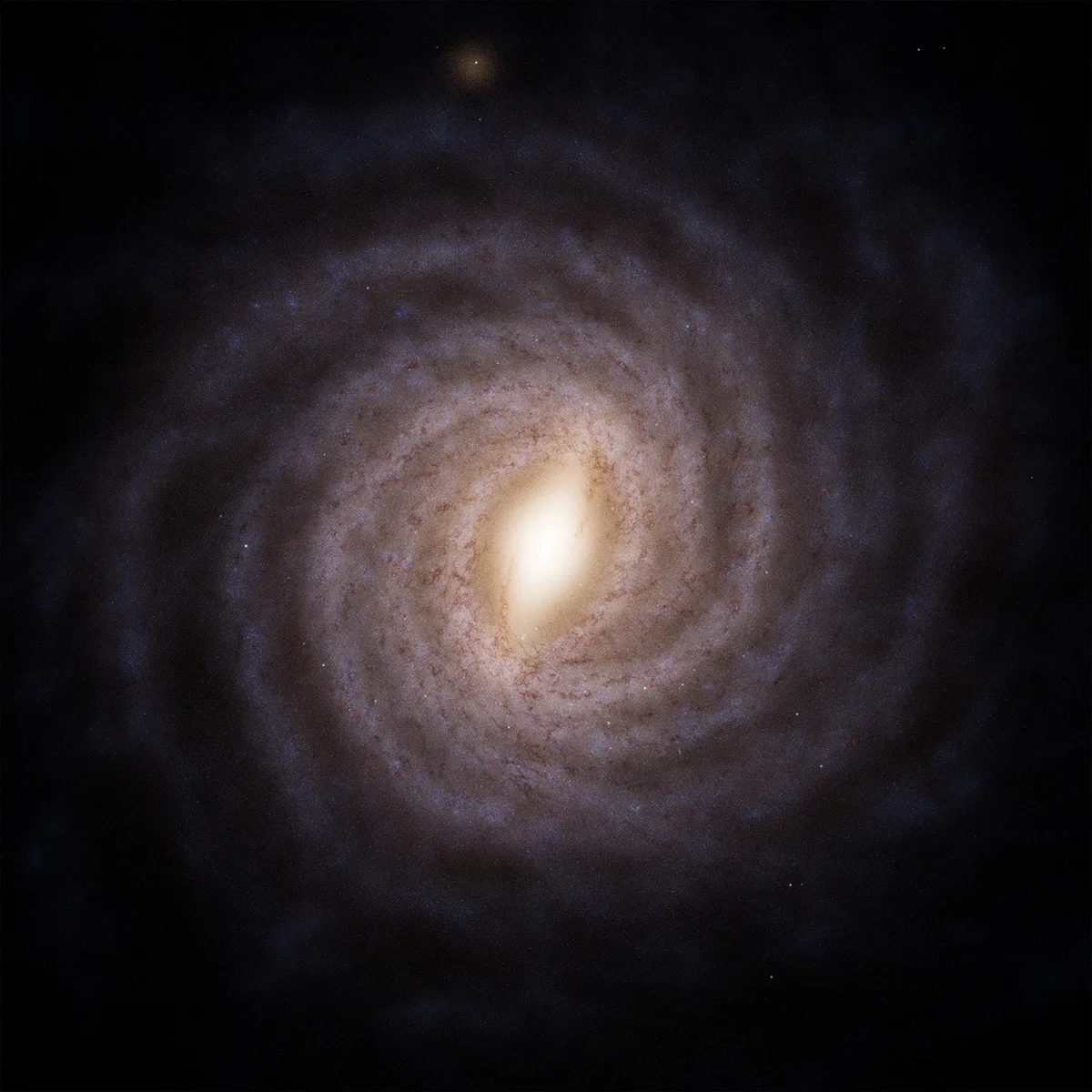 This is a new artist’s impression of our galaxy, the Milky Way, based on data from ESA’s Gaia space telescope. Credit: ESA/Gaia/DPAC, Stefan Payne-Wardenaar