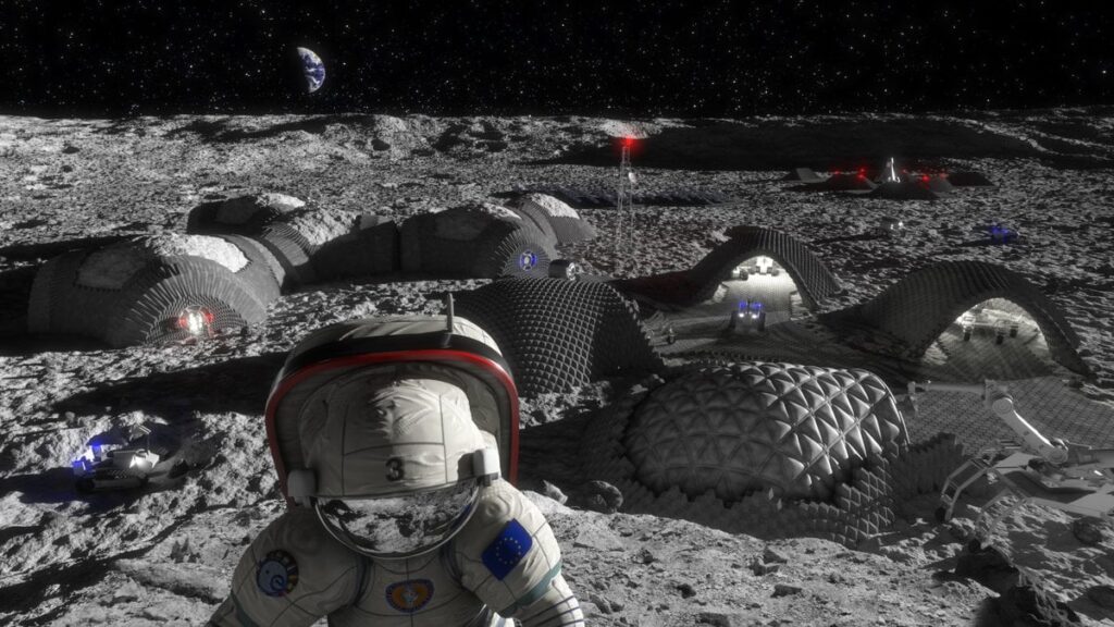 Laser-Based 3D Printing Could Build Future Bases on the Moon A laser 3D printing method, tested by researchers at OSU, could lead to resilient, stable structures on the Moon. Credit: ESA