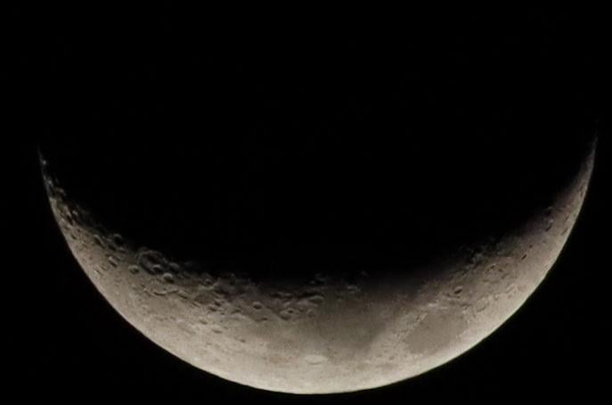 Crescent moon single exposure no stacking or edits other than cropping