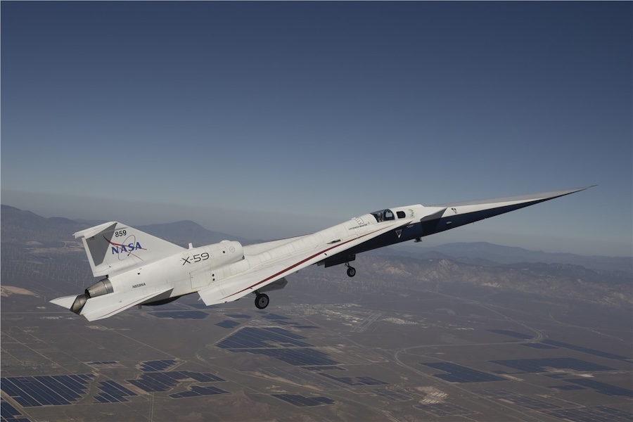 NASA’s X-59 supersonic aircraft completes second test flight, advances quiet supersonic research program