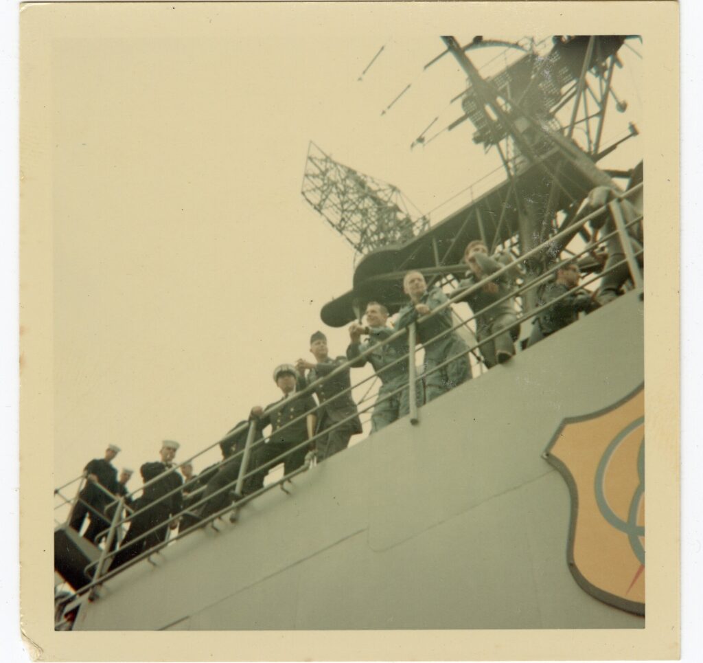 Recently discovered photos of the just-rescued Neil Armstrong