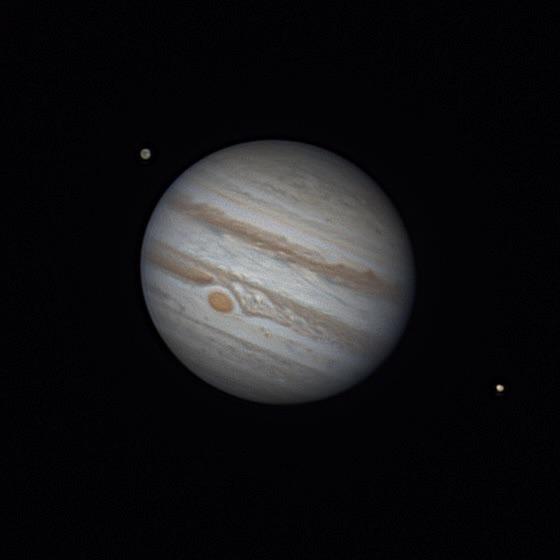 Jupiter with Ganymede & Io
