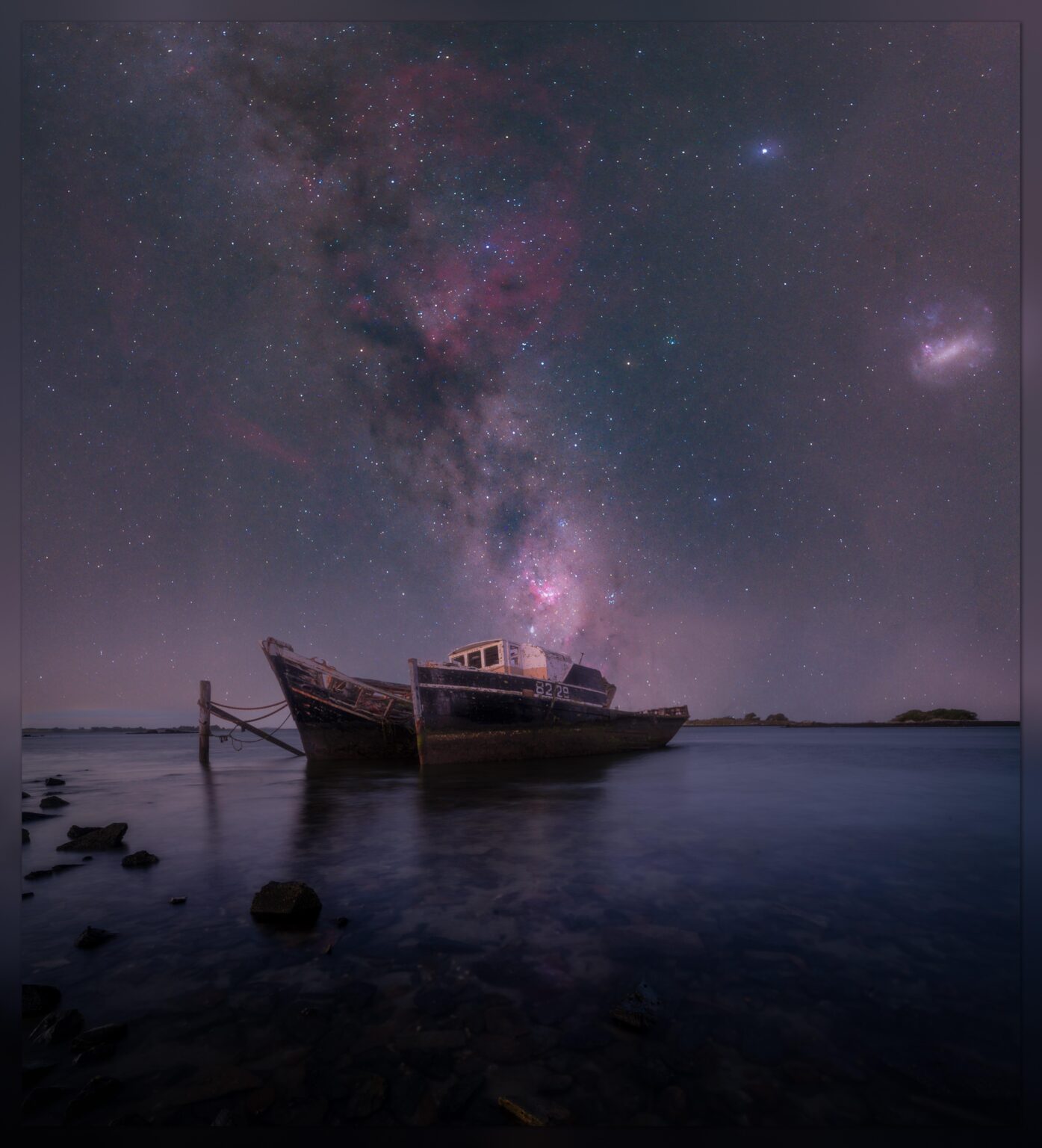 Moored under the stars, Bluff, New Zealand
