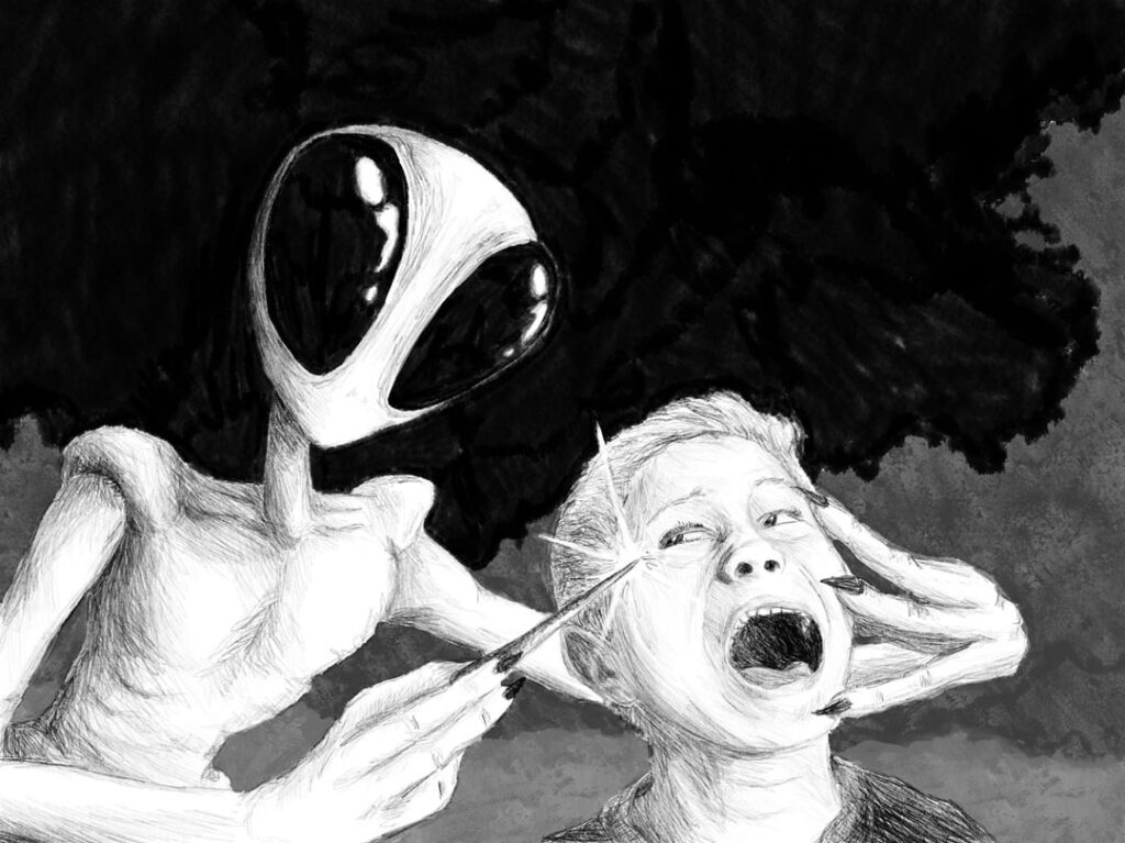 Alien Art: Whitley Strieber's mantis encounter