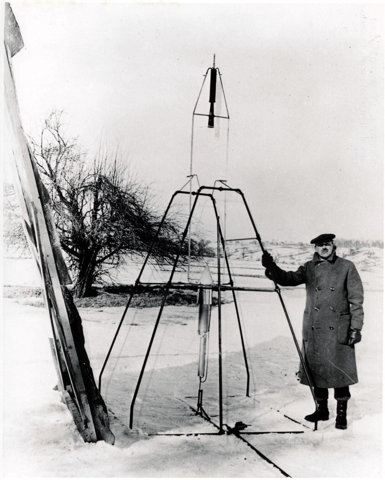 100 years ago today, Dr. Robert H. Goddard launched the world’s first liquid-fueled rocket from a field in Auburn, Massachusetts