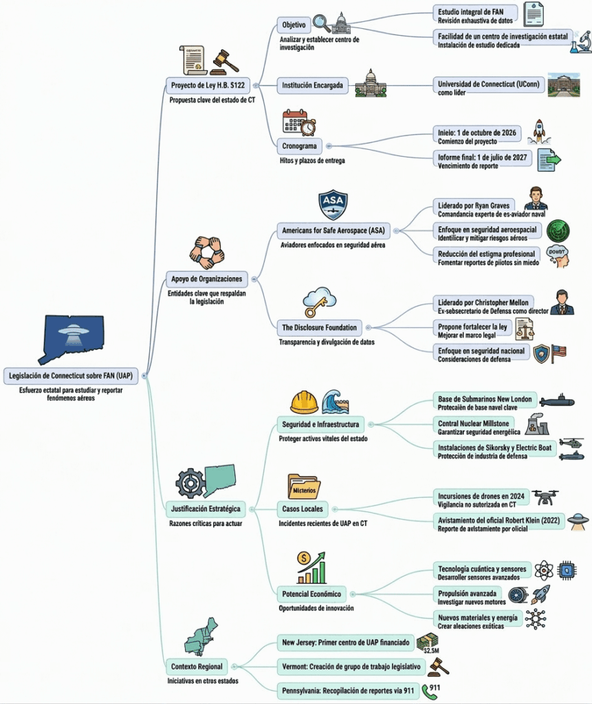 Legislación en Connecticut para estudiar UAPs