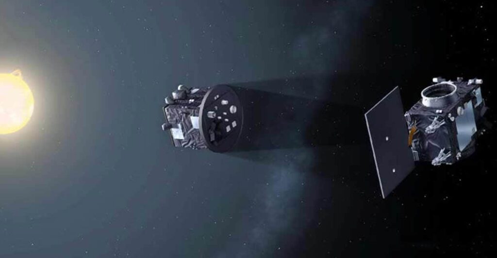 ESA loses contact with Proba-3 Coronagraph spacecraft Proba-3 is the world’s first precision formation flying mission. Image: ESA