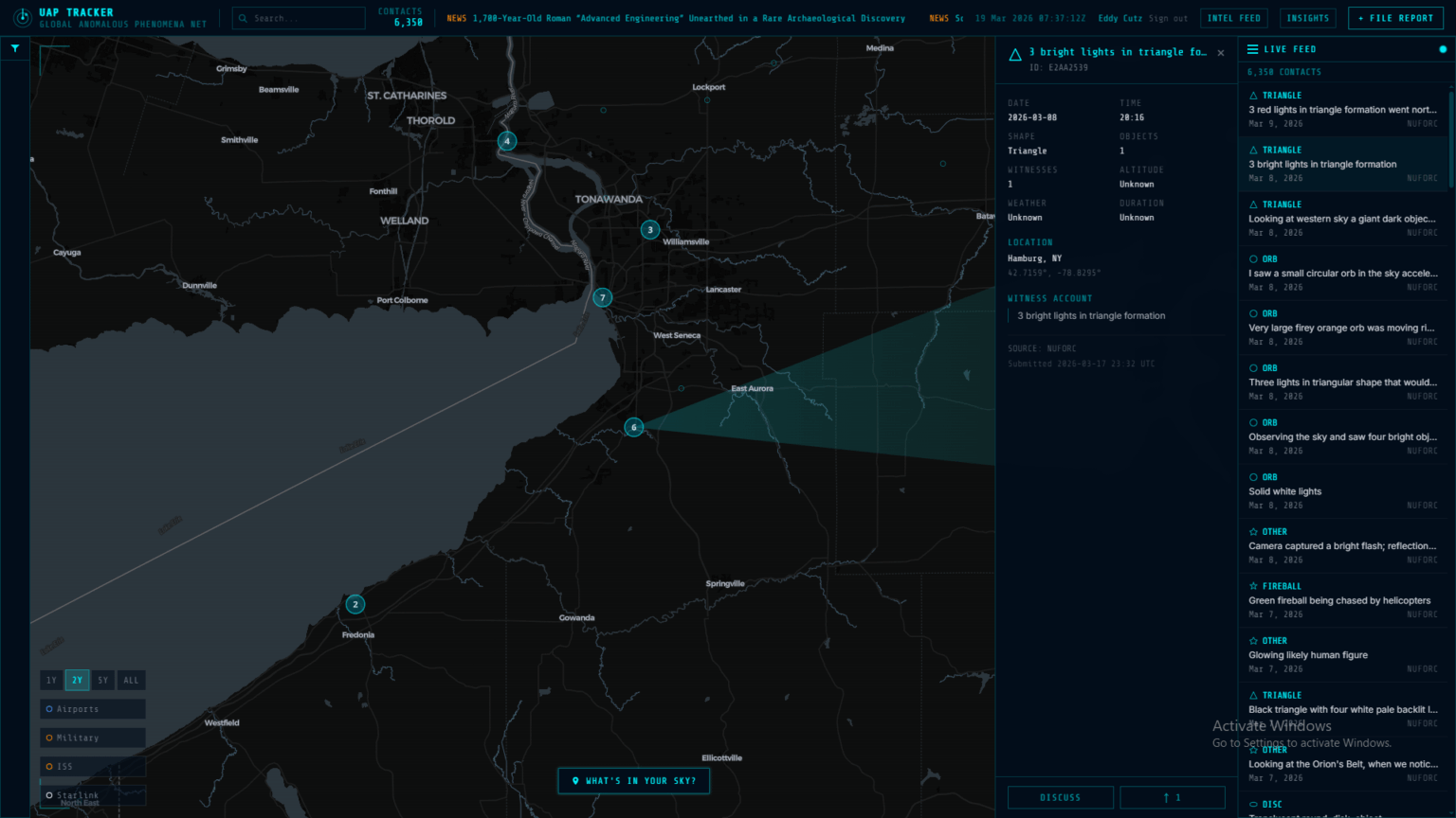 I built a free UAP sighting tracker with 80K+ reports on an interactive map — looking for feedback from this community