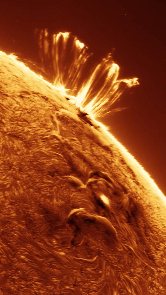 Aftermath of an X-class solar flare from a backyard telescope