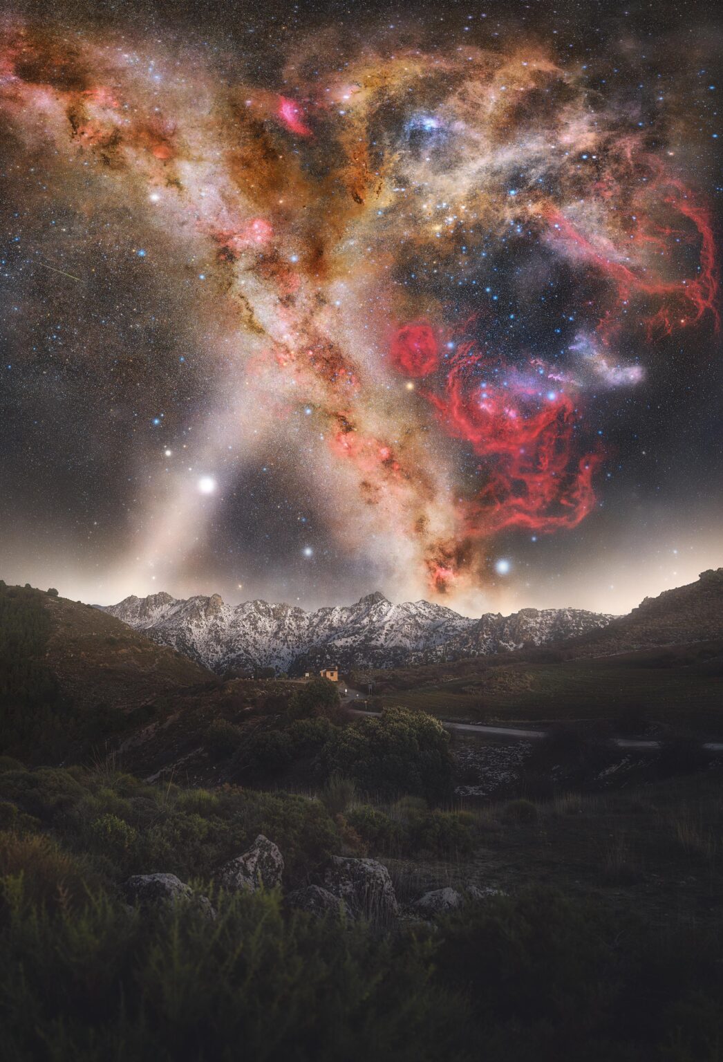 The dustiness of the winter Milky Way