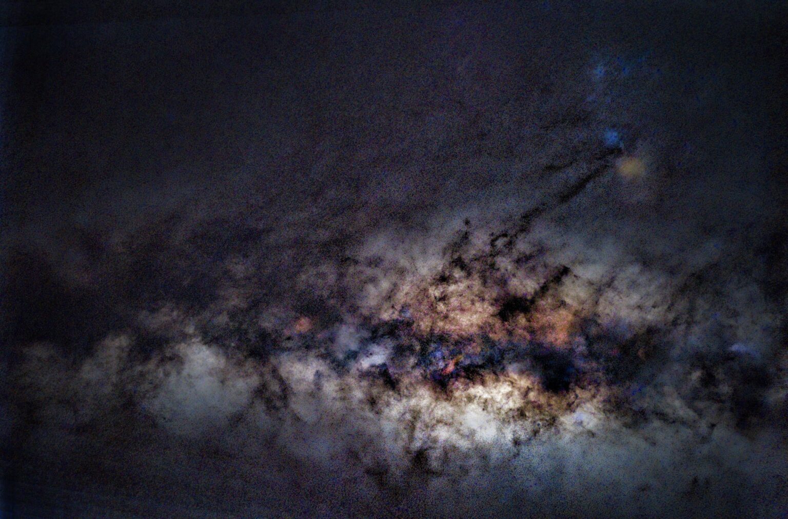 Centro galáctico – sem estrelas e no meu celular Centro galáctico - sem estrelas e no meu celular