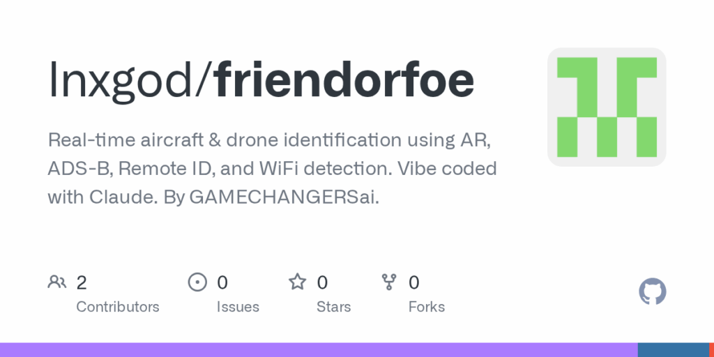 Open-source Android app: Friend or Foe – AR sky ID for planes, drones & unknowns Open-source Android app: Friend or Foe – AR sky ID for planes, drones & unknowns
