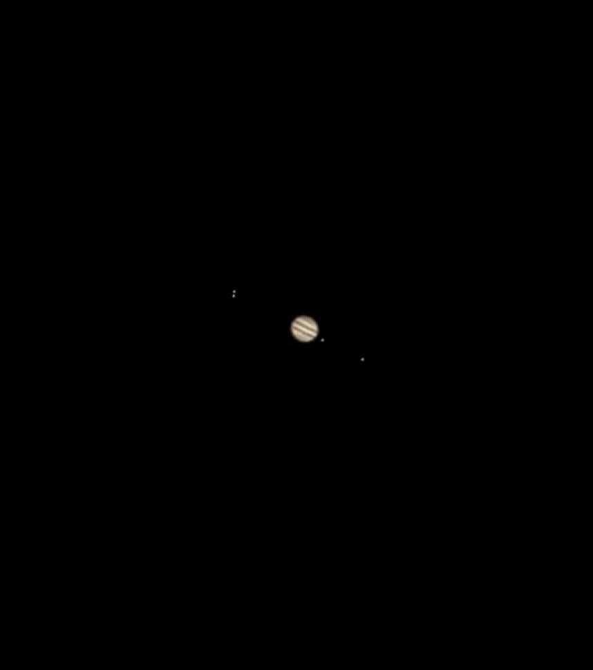 Last Night's Image Of Jupiter & The Galilean Moons.
