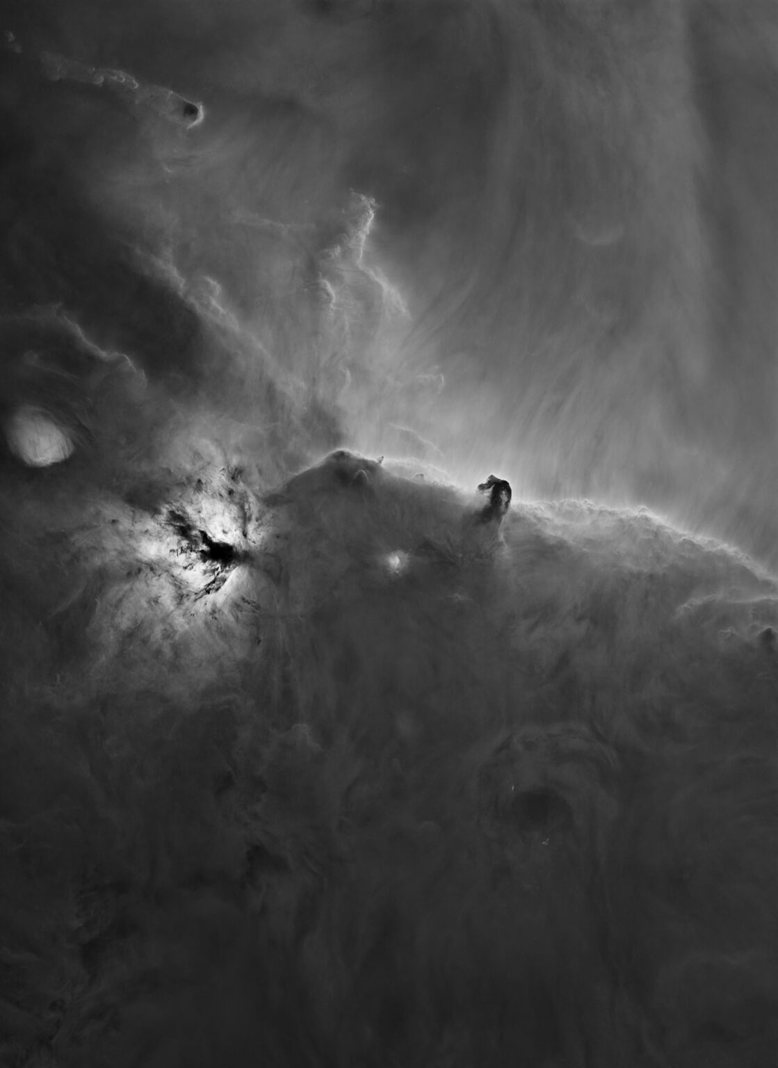 Horsehead, IC 434, Hydrogen alpha starless