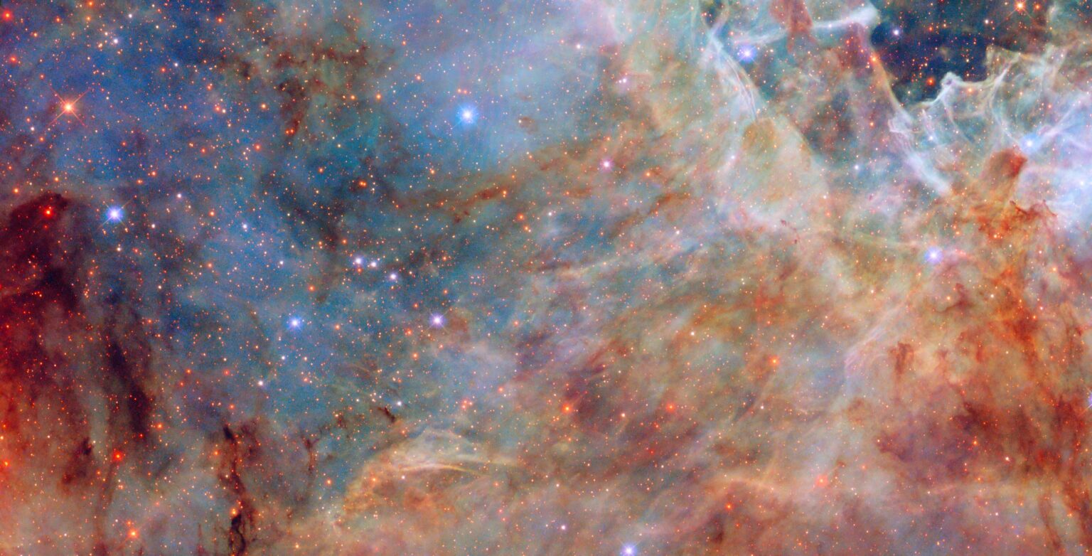Outskirts of the Tarantula Nebula - Massive Star Forming Region - Hubble 2025 - NASA/ESA