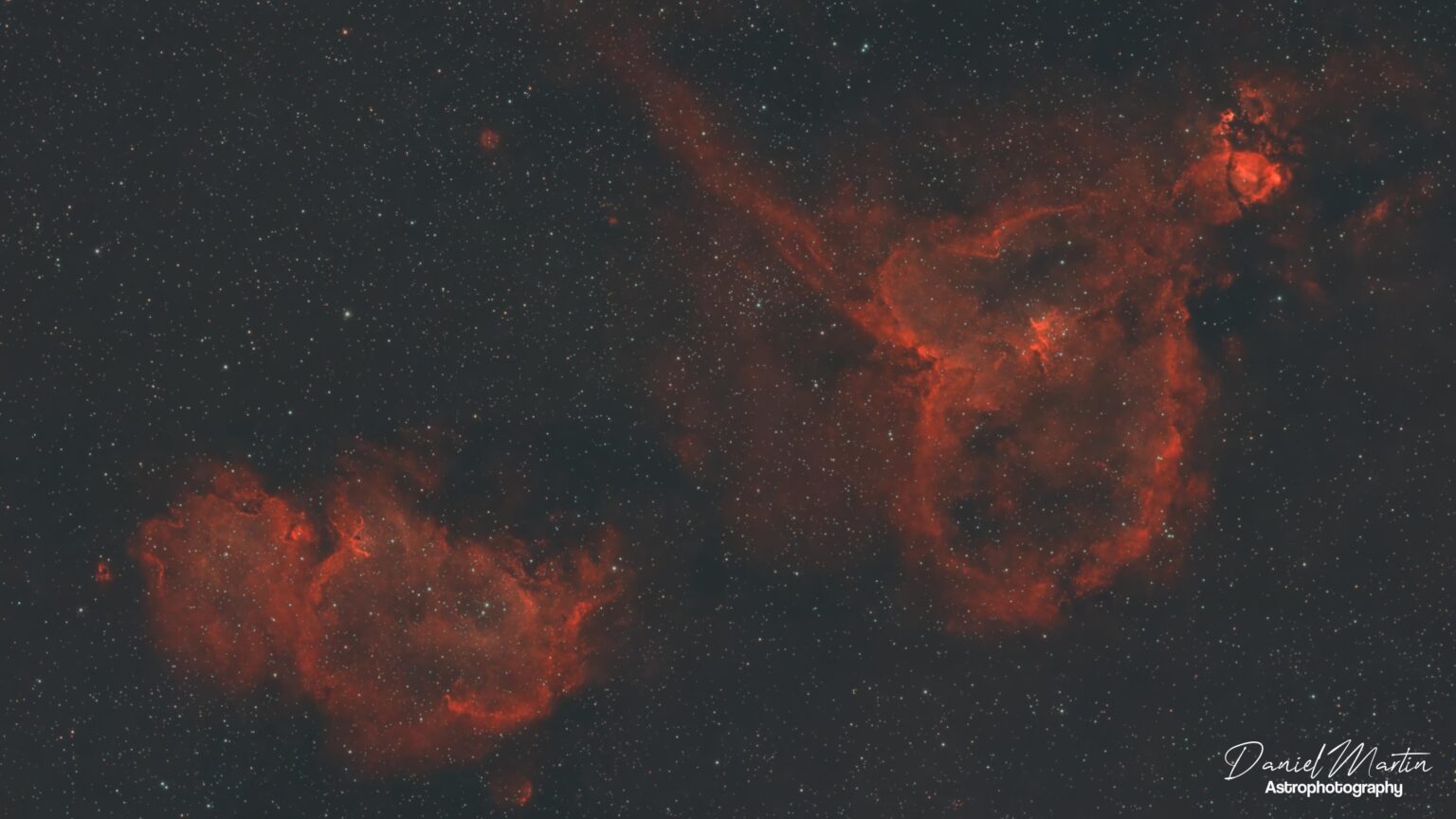 Heart & Soul Nebula - Widefield test