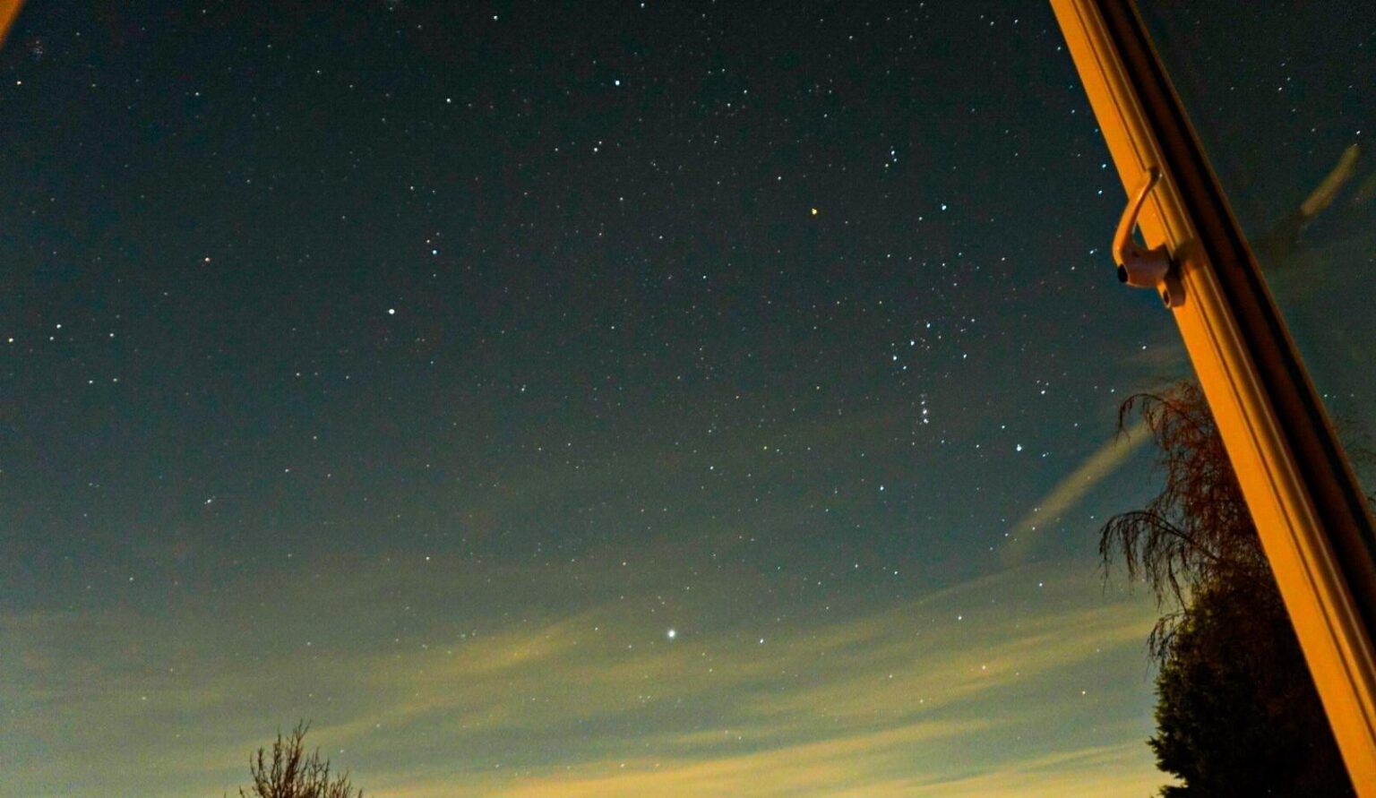 Orion constellation next to jupiter