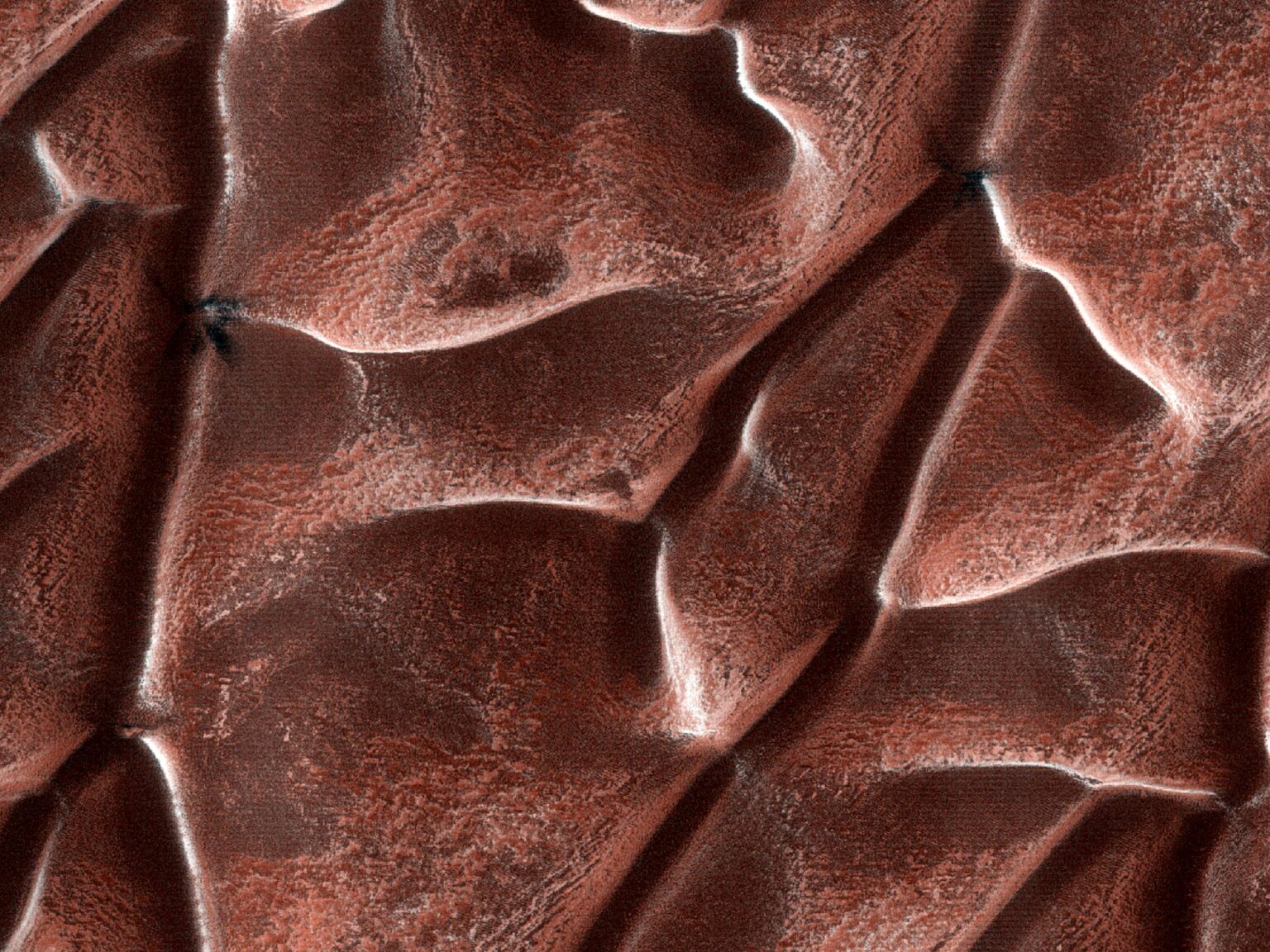 Dunes with Fans (HiRISE Mars)