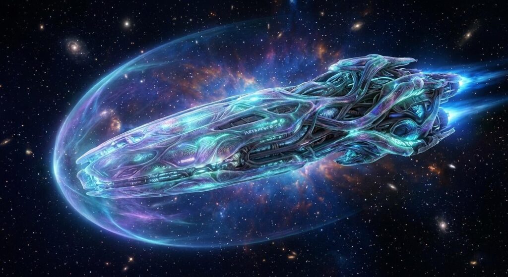 What material categories could a star‑faring extraterrestrial civilization use to build the hull, the structure of a true interstellar craft?