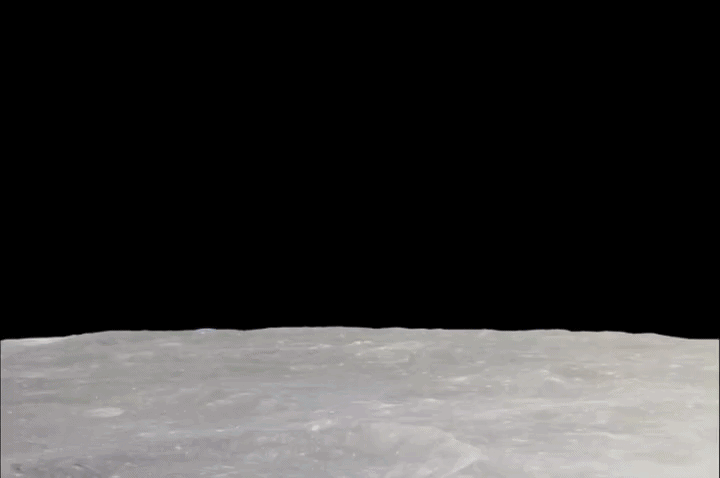 "EARTHRISE" seen by Japan's Kaguya spacecraft.