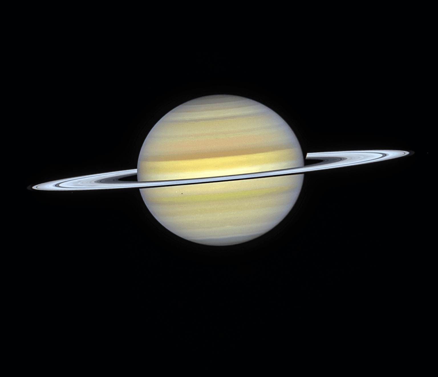 Visible-light image of Saturn, captured Aug. 22, 2024