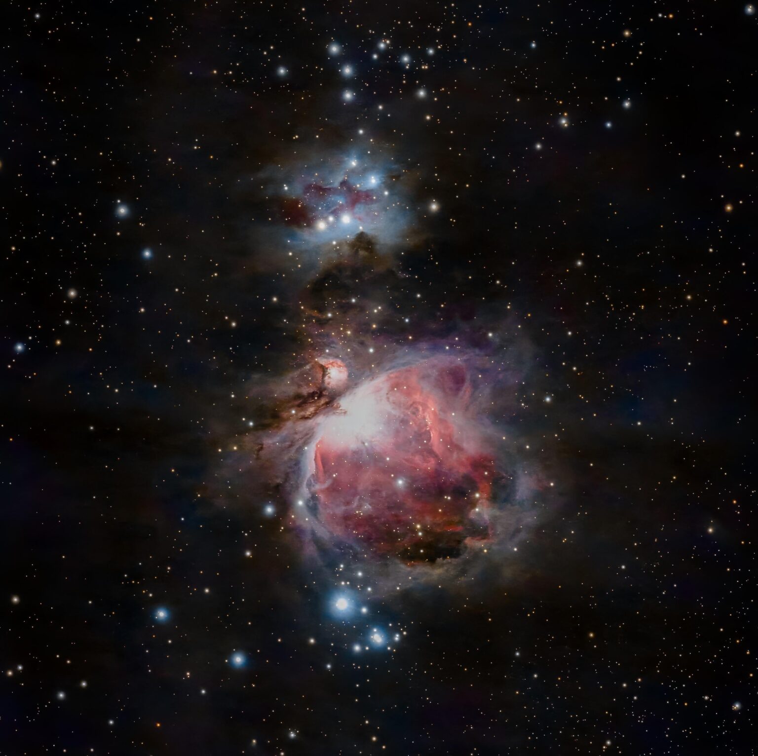 Colourful Orion Nebula