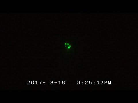 Massive Green UFO ORBS with Spotlights!