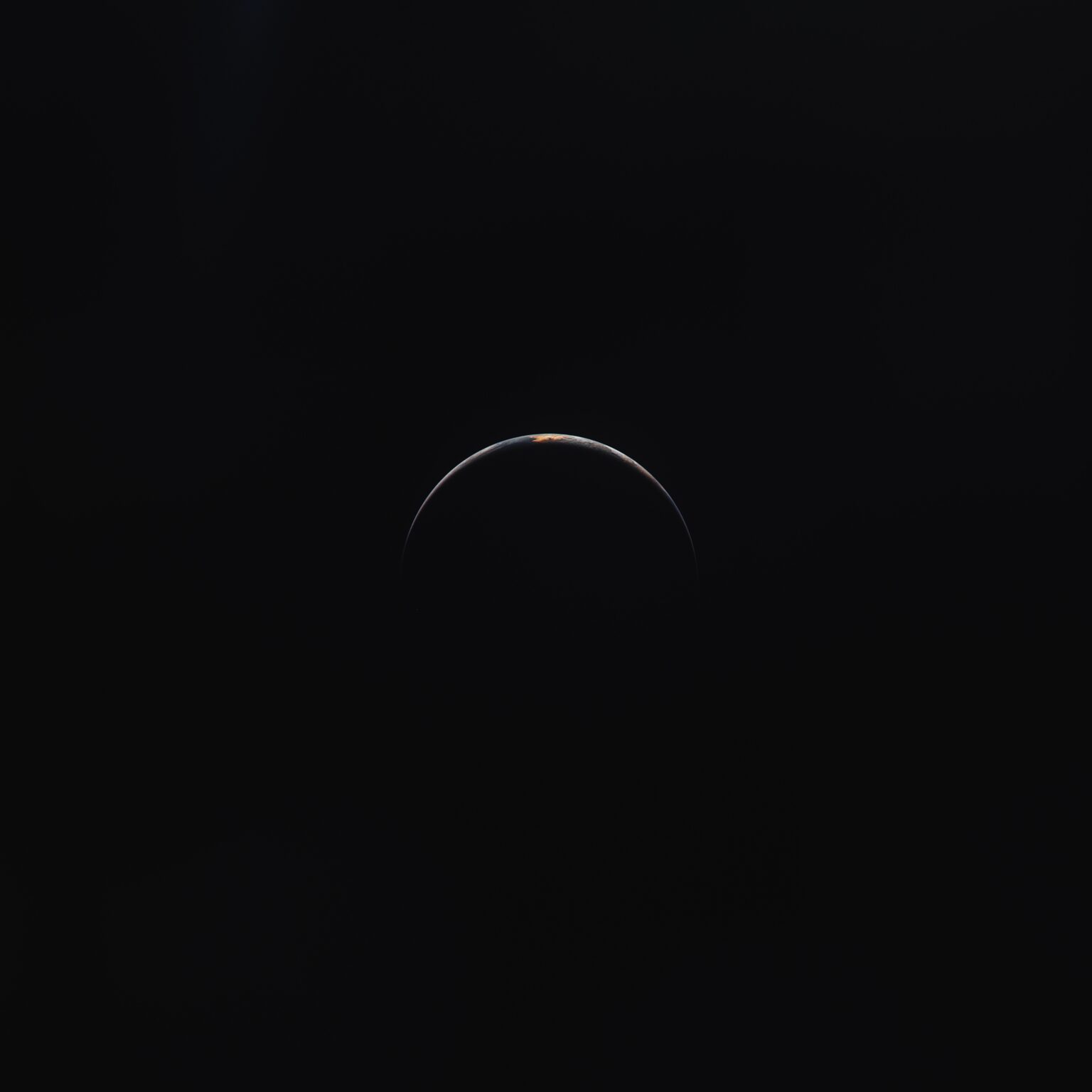 Earth seen from Apollo 12 on the way back home from the Moon in 1969
