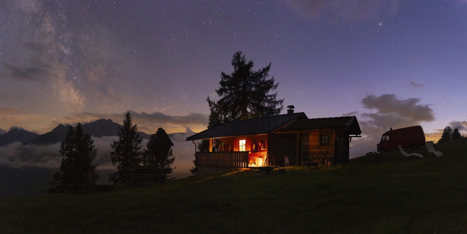 Nightfall at the Austrian Dolomites